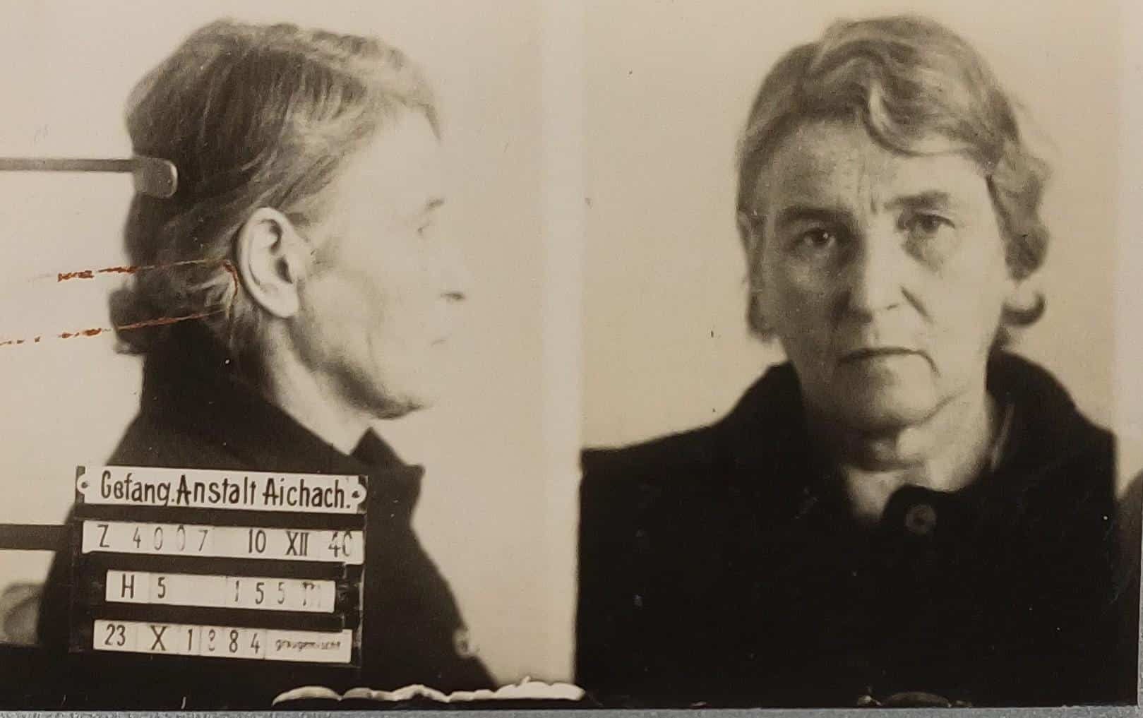StA M, JVA 10605 Erkennungsdienstliche Behandlung Serafina Stegmaier 10.12.1940